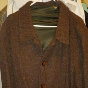 Women's Annie Hall style wool overcoat